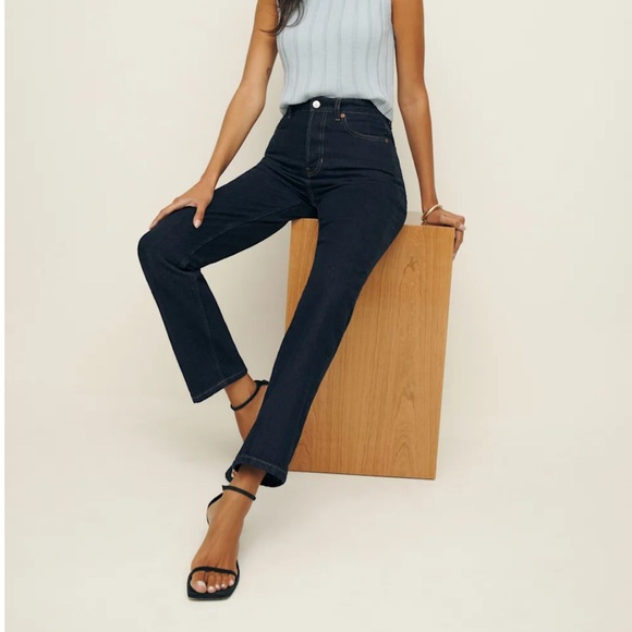 Reformation Cynthia High Rise Straight Jeans - Picture 2 of 4